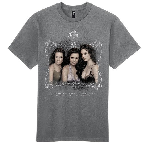 Front - Charmed Unisex Adult Knock T-Shirt