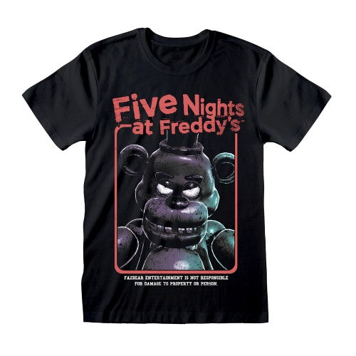 Front - Five Nights At Freddys Unisex Adult VHS T-Shirt