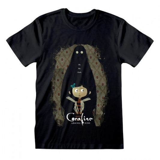 Front - Coraline Unisex Adult Oh My Gosh T-Shirt