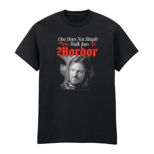 Front - The Lord Of The Rings Unisex Adult Mordor T-Shirt