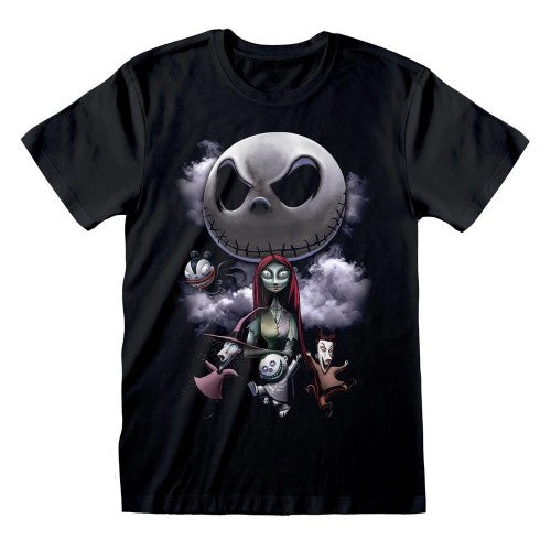 Front - Nightmare Before Christmas Unisex Adult Montage T-Shirt