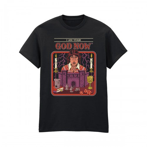 Front - Steven Rhodes Unisex Adult I Am Your God Now T-Shirt