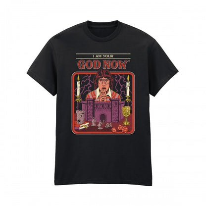 Front - Steven Rhodes Unisex Adult I Am Your God Now T-Shirt