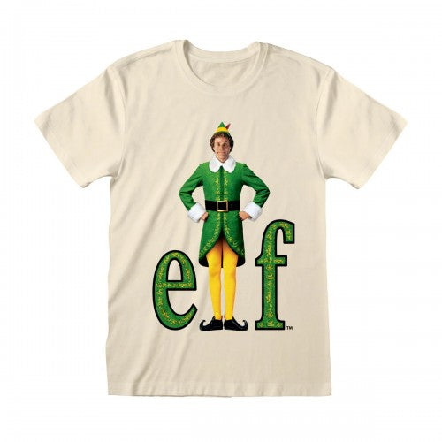 Front - Elf Unisex Adult Happy T-Shirt