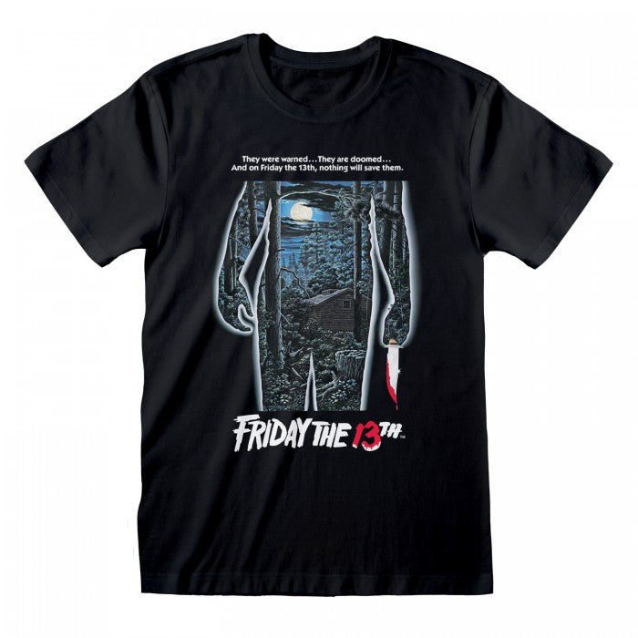 Front - Friday The 13th Unisex Adult Poster T-Shirt