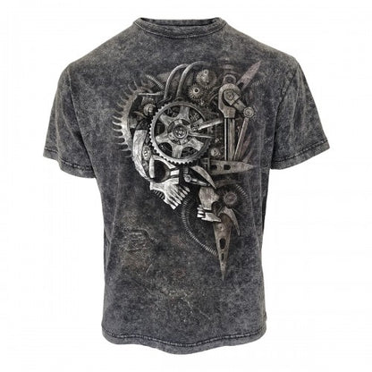 Front - Spiral Unisex Adult Diesel Punk T-Shirt