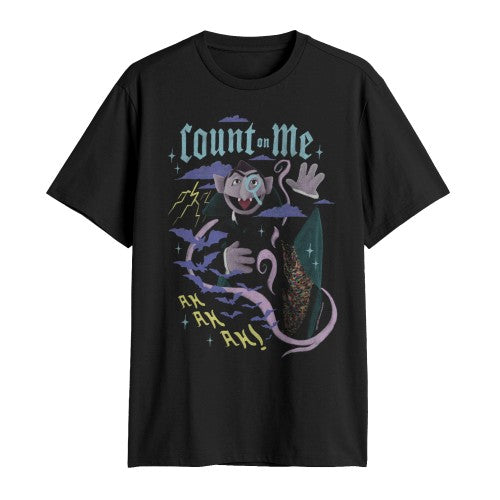 Front - Sesame Street Unisex Adult Count On Me T-Shirt
