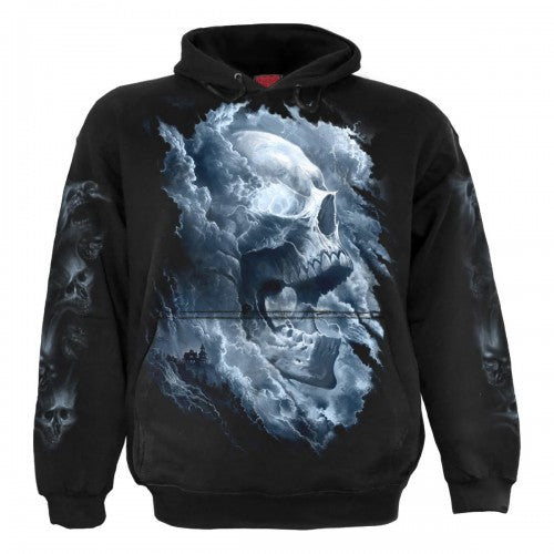 Front - Spiral Direct Unisex Adult Grave Skies Hoodie