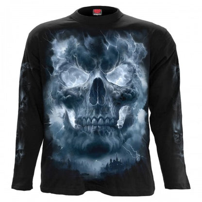 Front - Spiral Direct Unisex Adult Grave Skies Long-Sleeved T-Shirt