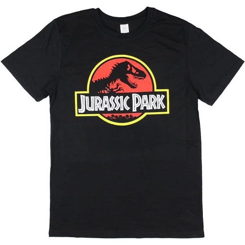 Front - Jurassic Park Unisex Adult Distressed Logo T-Shirt