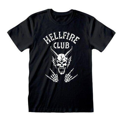 Front - Stranger Things Unisex Adult Hellfire Club T-Shirt