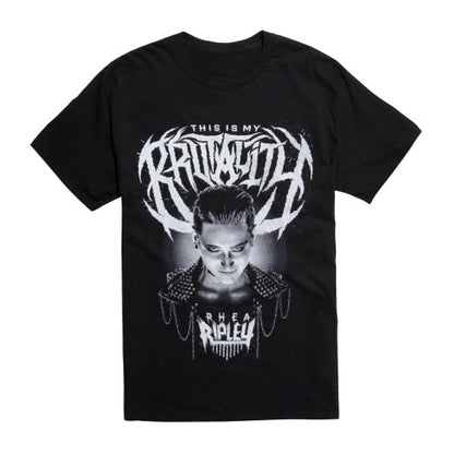 Front - WWE Unisex Adult Rhea Brutality T-Shirt