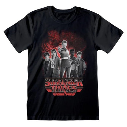 Front - Stranger Things Unisex Adult Vecna Group Shot T-Shirt