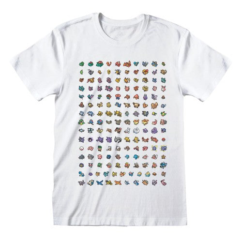 Front - Pokemon Unisex Adult Characters Cotton T-Shirt