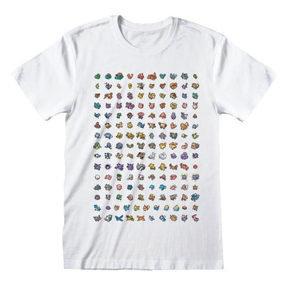 Front - Pokemon Unisex Adult Characters Cotton T-Shirt