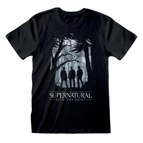 Front - Supernatural Unisex Adult Silhouette T-Shirt