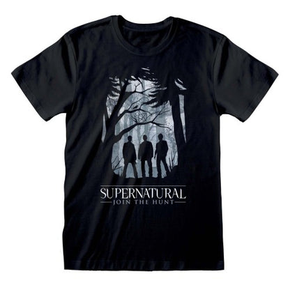 Front - Supernatural Unisex Adult Silhouette T-Shirt