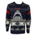 Front - Jaws Unisex Adult Shark Christmas Sweatshirt