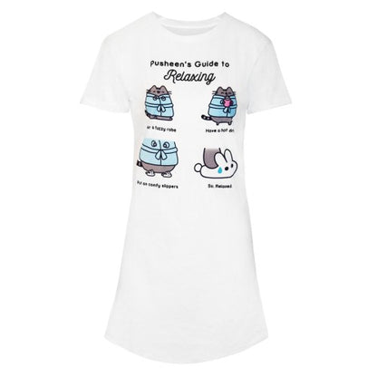 Front - Pusheen Womens/Ladies Guide To Relaxing T-Shirt