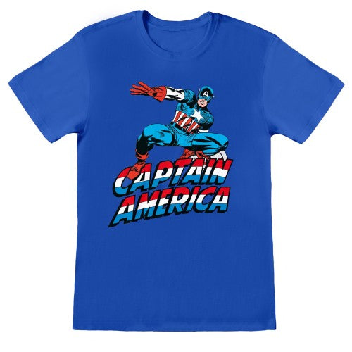 Front - Captain America Unisex Adult T-Shirt