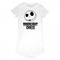 Front - Nightmare Before Christmas Womens/Ladies Moonlight Chills T-Shirt Dress