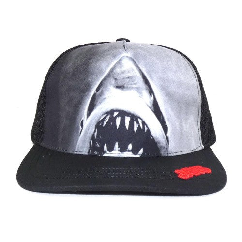 Front - Jaws Sublimated Snapback Cap