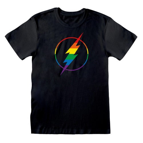 Front - Flash Unisex Adult Pride Logo T-Shirt