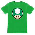Front - Super Mario Womens/Ladies 1 Up Mushroom Fitted T-Shirt