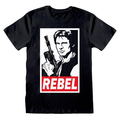 Front - Star Wars Unisex Adult Rebel Han Solo T-Shirt