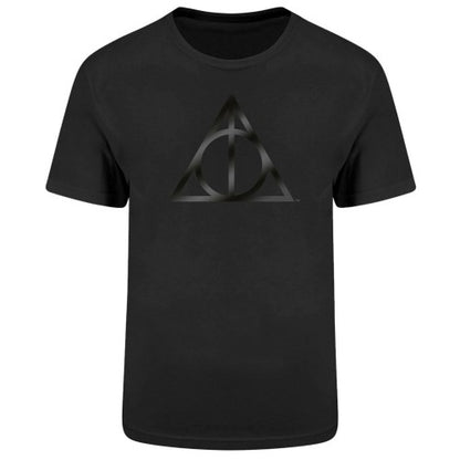 Front - Harry Potter Unisex Adult Deathly Hallows T-Shirt