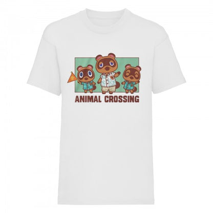 Front - Animal Crossing Womens/Ladies Nook Family Fitted T-Shirt