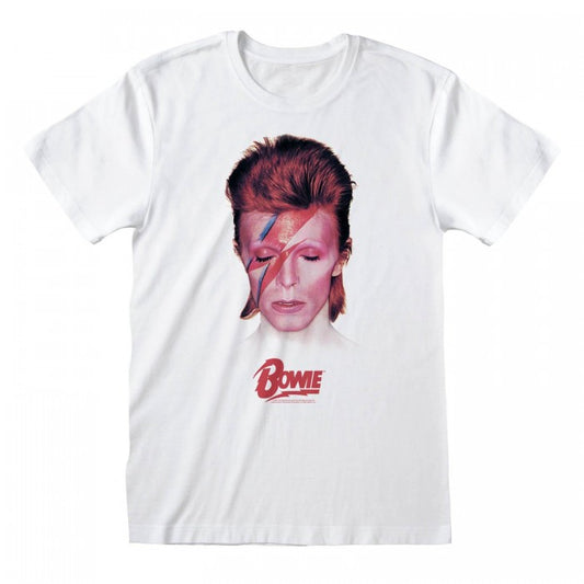 Front - David Bowie Unisex Adult Aladdin Sane T-Shirt