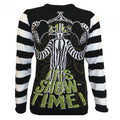 Front - Beetlejuice Unisex Adult Showtime Knitted Jumper