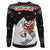 Front - Gremlins Unisex Adult Skiing Gizmo Knitted Christmas Jumper