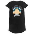 Front - Pokemon Womens/Ladies Sleeping Snorlax T-Shirt Dress