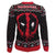 Front - Deadpool Unisex Adult Spray Knitted Christmas Jumper
