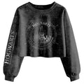 Front - Harry Potter Womens/Ladies Hogwarts Constellation Acid Wash Crop Sweatshirt