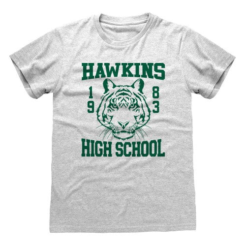Front - Stranger Things Unisex Adult Hawkins High School T-Shirt