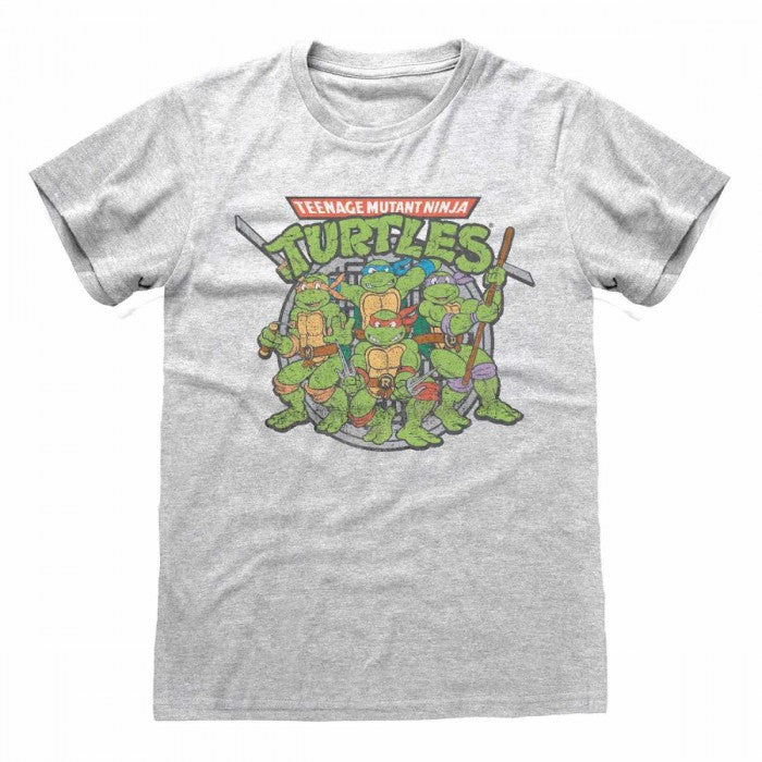 Front - Teenage Mutant Ninja Turtles Unisex Adult Retro T-Shirt