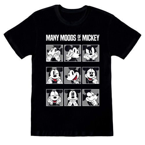 Front - Mickey Mouse & Friends Unisex Adult Many Moods Of Mickey T-Shirt
