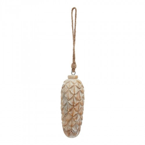 Front - Hill Interiors Antique Pine Cone Bauble