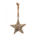 Front - Hill Interiors The Noel Collection Wicker Star Tree Decoration