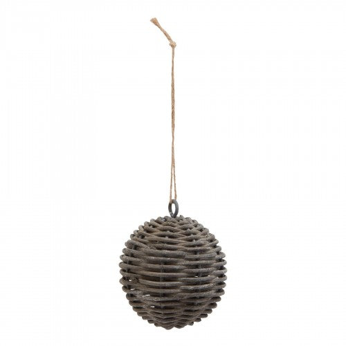 Front - Hill Interiors The Noel Collection Wicker Bauble