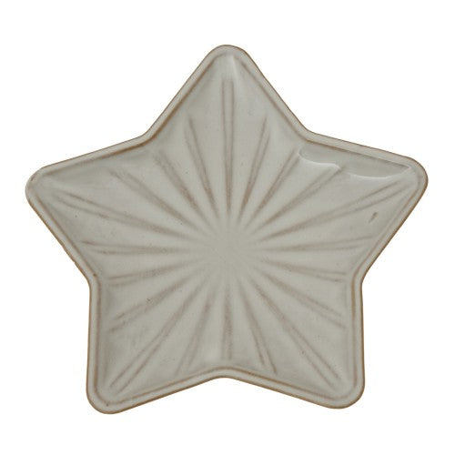 Front - Hill Interiors Ceramic Star Christmas Dish
