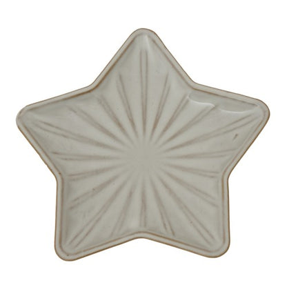 Front - Hill Interiors Ceramic Star Christmas Dish