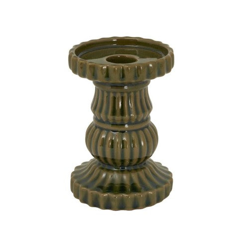 Front - Hill Interiors Ceramic Pillar Candle Holder