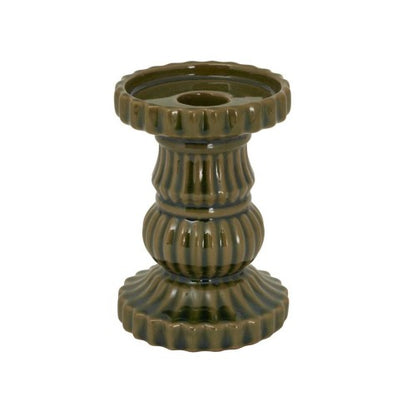 Front - Hill Interiors Ceramic Pillar Candle Holder