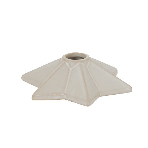 Front - Hill Interiors Ceramic Star Christmas Candle Holder