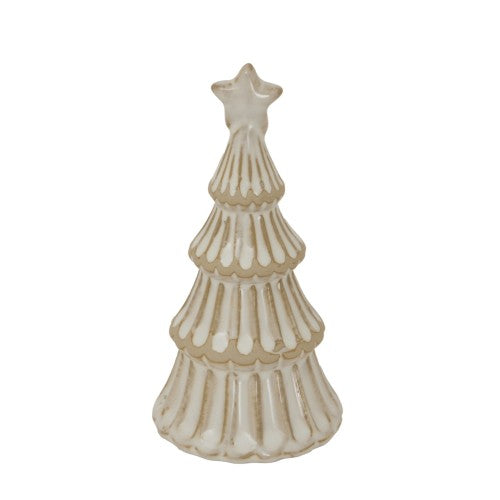 Front - Hill Interiors Ceramic Layered Tree Christmas Decoration