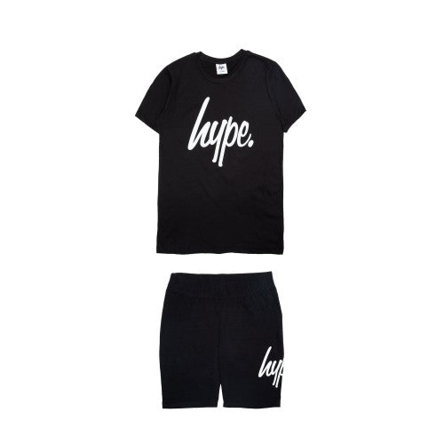 Front - Hype Girls T-Shirt & Shorts Set